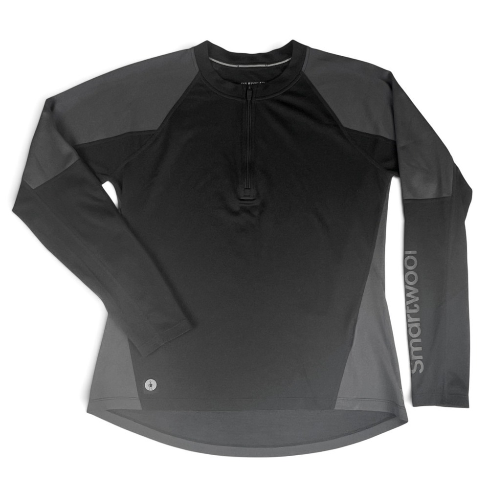 Smartwool Women's Sz M LS 1/4 Zip Pullover Base Layer Athletic Top Shirt
